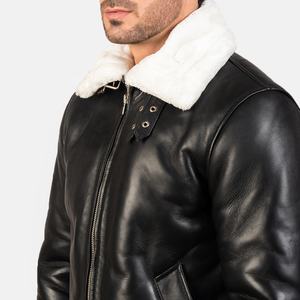 Chaqueta de Cuero Casual Entallada para Hombre de la Mejor Calidad, Piel de Cordero Pura con Forro de Piel para Invierno, Estilo Motero Genuino, Chaqueta Pakistaní para Hombre - Product Image 6