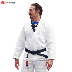Uniformes de Karate de algodón 100% de alta calidad, logotipo personalizado, ropa de artes marciales BJJ con pantalones cortos, precio al por mayor - Product Image 3
