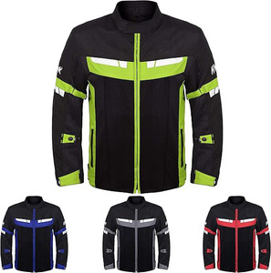 Chaqueta de motocicleta de alta calidad para hombre, tela de poliéster Cordura duradera, armadura CE certificada, chaqueta de montar de aventura con múltiples bolsillos - Product Image 1