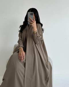 Abaya pour femmes, robe islamique turque longue, en gros, sur mesure, luxe, satin de soie, anti-rides, faite à la main, de haute qualité, toutes saisons, petite taille - Product Image 3