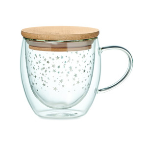 Tazza Termica e da Viaggio a Doppia Parete in Vetro Borosilicato Sion Cina - Product Image 1