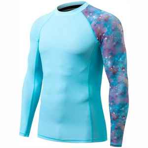 Camiseta de compresión de manga larga para hombre, Rash Guard para Jiu Jitsu, Kimono, Ropa de combate, Camiseta de boxeo con estampado completo, Rash Guards para MMA y BJJ - Product Image 4