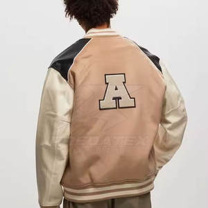 แจ็คเก็ตฤดูหนาวแบบมีตัวอักษรคอตั้งมีโลโก้ด้านหน้าระบายอากาศได้ดี - Product Image 3