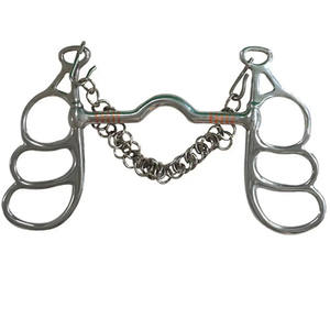 Bocado de Caballo Tipo Mariposa, Acero Inoxidable Resistente, Acabado Pulido, Perfecto para Entrenamiento Ecuestre Profesional - Product Image 1