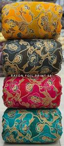 Tela de Punto de Rayón Orgánico de Alta Calidad con Estampado de Lámina Descargada para Camisas, Conjuntos Casuales, Vestidos y Faldas - Product Image 4