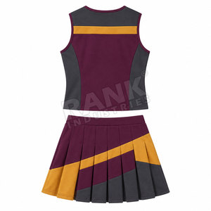 Uniformes de cheerleading sans manches, nouveau style, avec logo personnalisé, service OEM, fabriqués avec les meilleurs matériaux - Product Image 3