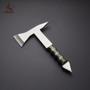 Hacha de hoja fija de grado Industrial personalizada hecha a mano, herramienta de caza Bushcraft de acero de alto carbono con mango de madera cómodo - Product Image 2