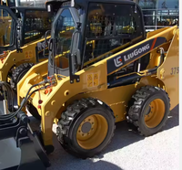 Multifunktionaler Teleskop-Mini-Diesel-Liugong 375B Kompaktlader mit Heckbagger und Greifer im Angebot