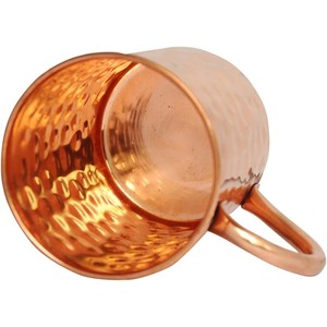 Handcrafted Hammered Classic Copper Moscow Mule Mugs Solid Pure Copper Unlined Mug <b>Cup</b> Capacity 16 Ounce - Product Image 2