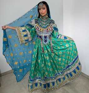 Nuevo Vintage de talla grande para mujer Modest Flare Maxi vestido conjunto de pantalón elegante Afghani de longitud completa con botones de encaje fiesta de noche Formal - Product Image 4