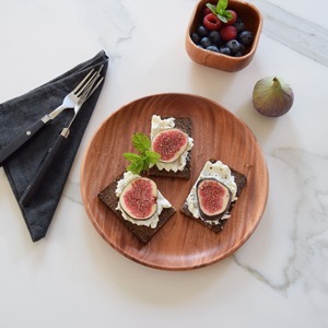 Juego de platos de madera al precio más barato, platos de madera para servir comida, juegos de vajilla sostenibles de Vietnam - Product Image 5