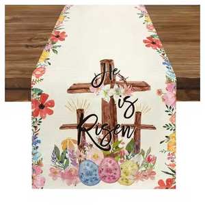 Camino de mesa bordado de diferentes patrones de algodón puro 100% lavable ultrasuave recién llegado - Product Image 2