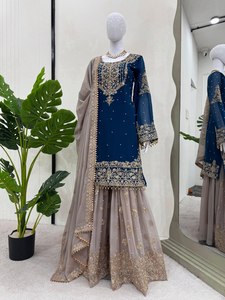 Nueva presentación de la colección lehenga Eid ropa paquistaní y ropa paquistaní para mujeres Salwar traje bordado completo y Salwar - Product Image 6