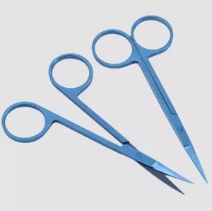 Tijeras de IRIS rectas de alta calidad Tijeras de IRIS curvas quirúrgicas con la mejor calidad Tijeras de IRIS de cirugía general profesional - Product Image 2