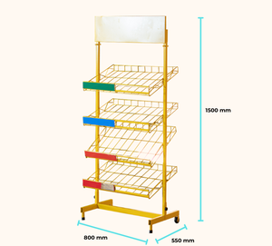 Estantería Metálica Ajustable de Una Cara para Supermercado, de Carga Ligera, con Instalación Rápida para Tiendas de Comestibles, OEM Vietnam - Product Image 3