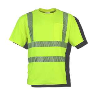 High Visibility <b>Long</b> <b>Sleeve</b> <b>Shirt</b> Reflective <b>T</b>-<b>Shirts</b> <b>Black</b> Colour Printed with Logo Security Safety <b>Shirt</b> - Product Image 1