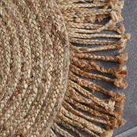 Tissé à la main ferme ronde jonc de mer tapis d'intérieur sol salon tapis bienvenue tapis décor à la maison en gros du Vietnam
