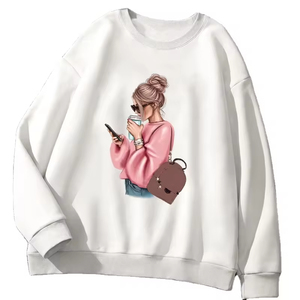 Sweatshirts pour hommes personnalisés en coton lourd 100% Nouveaux sweatshirts tendance Couleur unie Col rond Basiques Respirants - Product Image 4