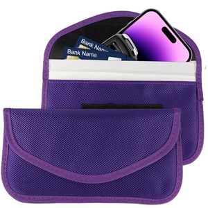 Sacs Faraday pour clés de voiture, téléphone portable, protection antivol, protection de la voiture, pochette de blocage du signal WiFi/<span class=keywords><strong>GSM</strong></span>/LTE/NFC/RFID/entrée sans clé - Product Image 1