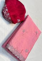 Saree en soie de meilleure qualité coupe de 6.30 mètres fabriqué à un prix-pour les filles
