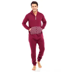 Atmungsaktives neues Design Männer Pyjama Familie Pyjama Onesie Street Wear Männer Casual Custom Onesie