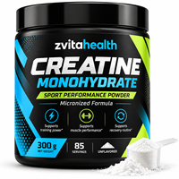 Créatine monohydrate en poudre en marque privée 500g, pour la musculation et l'augmentation de l'énergie chez l'adulte, sans sucre
