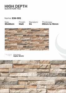 Carreaux muraux extérieurs en porcelaine 300x600mm Finition élévation - Product Image 3