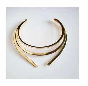 Elegante Collar de Latón, Cadena Tipo Gargantilla, Diseño Atractivo, Estilo Vintage, Collar de Latón Pulido Brillante, Superventas - Product Image 2