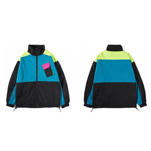 เสื้อแจ็คเก็ตกันลม2ชิ้นสำหรับฤดูหนาวคอตั้งมีซิปรูดขึ้นกันน้ำผลิตตามสั่ง - Product Image 5