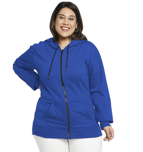 Nouveau sweat à capuche pour homme, mode automne-hiver, manches longues, ample, uni, décontracté, en polaire, bleu - Product Image 1