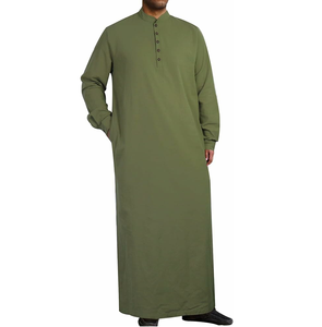 Vente en gros de thobes jubbah pour hommes, thobe à manches longues pour hommes, thobe islamique al daffah pour hommes - Product Image 5
