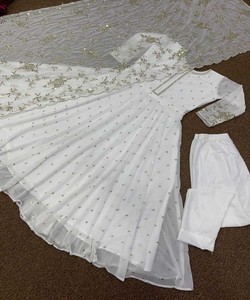 สวยมากและดีไซเนอร์ปาร์ตี้สวมเสื้อเย็บปักถักร้อยสุภาพสตรีอินเดียผู้หญิงเย็บสําเร็จรูปราคาต่ําขายส่งซูราษี - Product Image 6