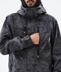 Combinaison de ski unisexe personnalisable, imperméable, avec fermeture éclair, respirante, veste à capuche pour snowboard, ensemble pantalon cargo - Product Image 5