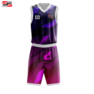 Kits d'uniformes de basket-ball sublimés personnalisés nouveau design - Product Image 5