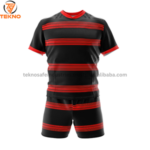 Uniforme Rugby 2025 de haute qualité à bas prix respirant séchage rapide Logo personnalisé manches courtes sublimation uniforme Rugby OEM - Product Image 5