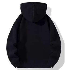 Sudadera de algodón 100% de peso pesado para hombre con impresión personalizada Sudadera con capucha bordada teñida lisa de gran tamaño para invierno - Product Image 6