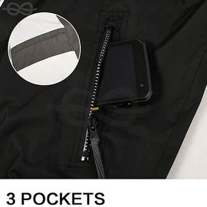 เสื้อกันลมมีฮู้ดสำหรับผู้ชายเสื้อกันลมกันน้ำสำหรับชุดกีฬาแบบลำลองน้ำหนักเบาทนทาน - Product Image 3