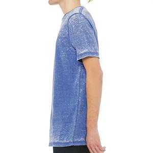 T-shirts en coton uni délavé à l'acide avec logo personnalisé, style hip-hop urbain, pour hommes grandes tailles – Nouveauté en gros - Product Image 2