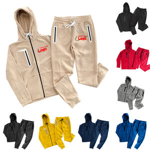 Chándales con cremallera y logotipo personalizado para hombre de alta calidad, bolsillos con cremallera, ropa deportiva cómoda, tela cómoda, forro polar, estilo de vida, Invierno - Product Image 5