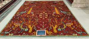Belle Oushak noué à la main 100% laine écologique antidérapant moderne tapis doux boucle pile Durable cuisine bureau porte - Product Image 3
