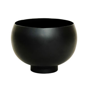 Cuenco para servir de frutas y flores redondeado con acabado plateado brillante superior definitivo con Base de soporte para la venta decoraciones de mesa para fiesta de boda - Product Image 4