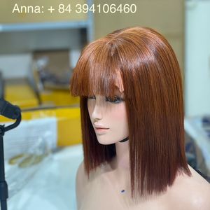 100% Natural sin procesar Virgen Remy Hair Closure Super Double Drawn Bundles Bone Straight Brown Extensiones Procesamiento químico - Product Image 4