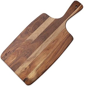 Planche à découper en bois de forme personnalisée, très tendance, pour cuisine, légumes, salades, utilisation sur table et accrochage mural, idéale pour boucher - Product Image 3