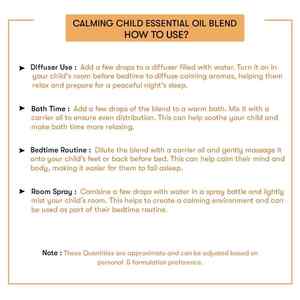 Child Calming Pure Essential Oil <b>Blend</b> with Lavender Rose Sandalwood Vanilla Organic Seeds Firming Moisturizing Properties - Product Image 4
