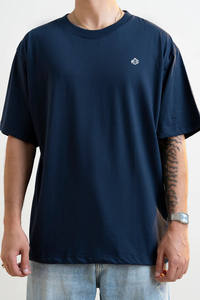 T-shirt à manches courtes et col rond surdimensionné pour homme en coton jersey imprimé sur mesure, style décontracté et streetwear - Product Image 2