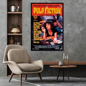 Póster Moderno Art Deco de Pulp Fiction Enmarcado en Lienzo y Papel para Decoración de Paredes y Ocasiones de Cumpleaños - Product Image 3