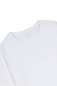 เสื้อยืดผู้หญิงผ้าเจอร์ซีย์คอตตอนคุณภาพสูงขายส่ง ป้องกันการหดตัว แขนสั้น น้ำหนัก 200 กรัม สวมใส่สบาย สไตล์ลำลอง - Product Image 4