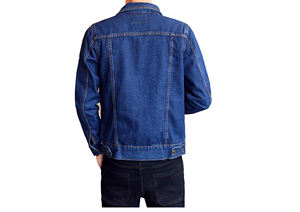 Veste en jean pour homme, nouvelle collection hiver, style streetwear, imperméable, respirante, logo frontal, hip hop, décontractée, pour homme - Product Image 3