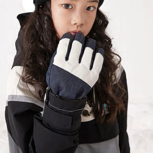 Gants en cuir uni tendance de style nouveau, Pakistan, hiver, ski et cyclisme, mitaines coupe-vent pour sports de plein air, cinq doigts - Product Image 6