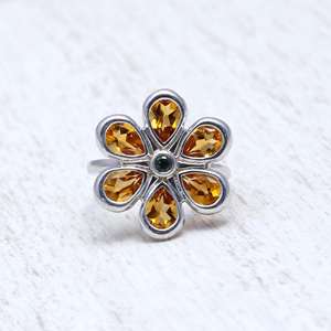 Anillos de diseñador de plata de ley sólida 925, piedras preciosas de citrino naturales hechas a mano, joyería fina para bodas, la última joyería semipreciosa - Product Image 1